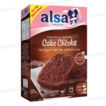Préparation en poudre pour cake goût chocolat avec pépites 400g - ALSA
