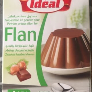 Préparation pour flan au chocolat noisette 4 sachets 65g - IDEAL