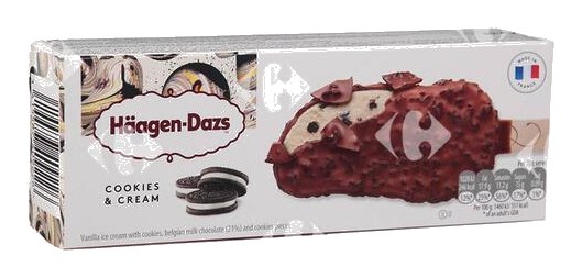Bâtonnet Glace Cookies and Cream Haagen Dazs 80ml