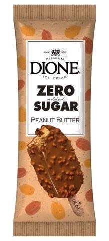 Bâtonnet de Glace Peanut Butter Sans Sucre Dione 90ml