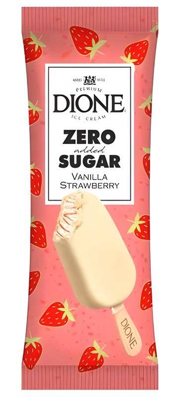 Bâtonnet Vanille Fraise Sans Sucre Dione 90 ml