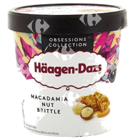 Pot de Glace Macadamia Nut Brittle Häagen Dazs 460 ml