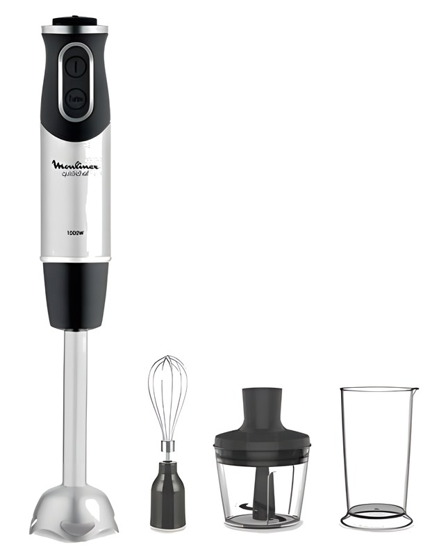 Mixeur Plongeant en Inox avec 3 Accessoire Moulinex 1000W