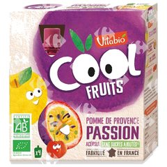 Gourde Cool Fruits Pomme Passion Bio Vitabio 4x90 g