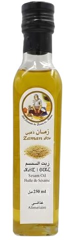 Huile de Sésame مواد غذائية Zaman d'Or 250 ml