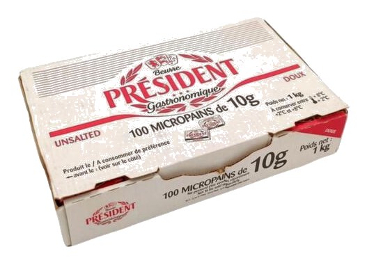 Beurre Doux President Micropain 10g 100 unités