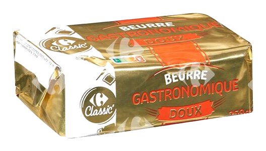 Beurre Doux de Bretagne 82%Mg Carrefour 250g