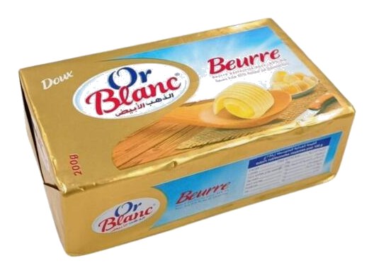 Beurre Doux Plaquette Or Blanc 200g