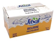 Beurre Pasteurisé 82% Matière Grasse Jibal 1kg
