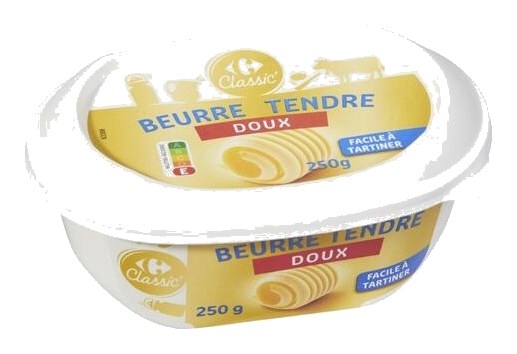 Beurrier Doux Tendre Carrefour 250 g