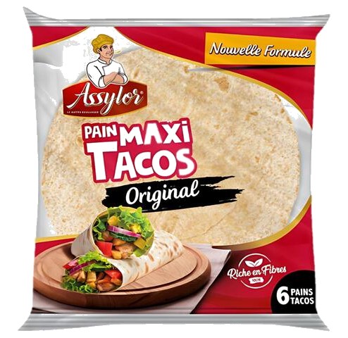 Pain Tacos Maxi Assylor 6 pièces 510 g