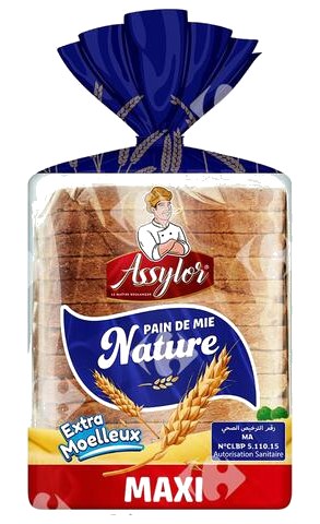 Pain de Mie Familial nature Assylor 15 tranches 520 g