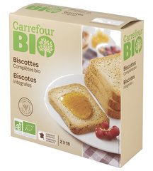 Biscottes Complètes Carrefour Bio 300 g