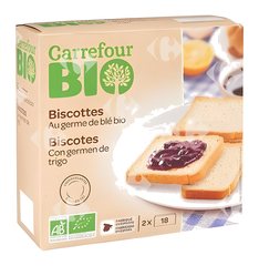 Biscottes au Germe de Blé Carrefour Bio 300 g