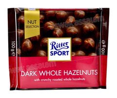 Tablette de Chocolat Noir aux Noisettes Entières Ritter Sport 100g