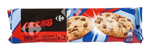 Cookies Américains 39% Pépites de Chocolat Carrefour 225 g