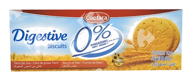 Biscuits Digestive Sans Sucres Ajoutés Digesta Cuetara 400 g
