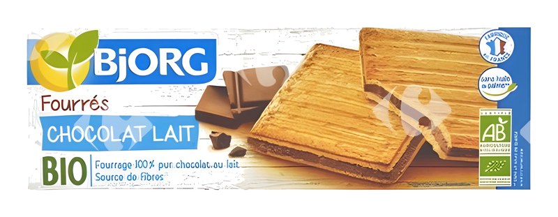 Biscuits Fourrés Chocolat au Lait Bio Bjorg 225 g