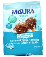 Biscuits Digestive au Cacao et Riz Sans Œufs Sans Lait Misura 120 g