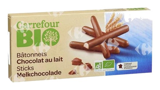 Biscuits Chocolat au Lait Carrefour Bio 125g