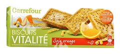 Biscuits Vitalité Soja Orange Carrefour Bio 200 g