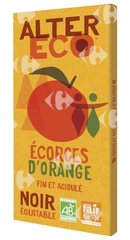 Tablette de Chocolat Bio Noir aux Écorces d'Orange Alter Eco 100g