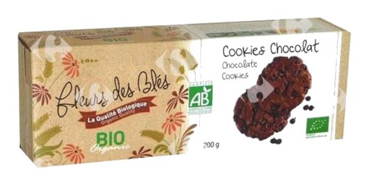 Biscuits Cookies Chocolat Bio Fleurs De Blés 200 g