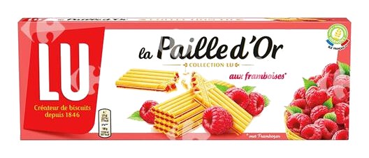 Gaufrettes Paille d'Or Framboises Lu 170 g