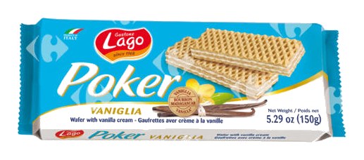 Gaufrettes Vanille Poker 150 g