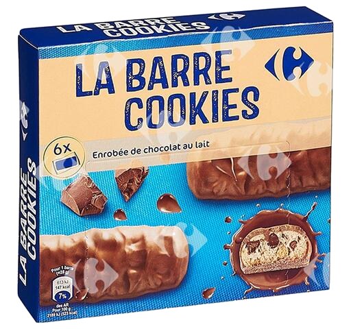 Barres Chocolatées Chocolat au Lait Carrefour 6x168g