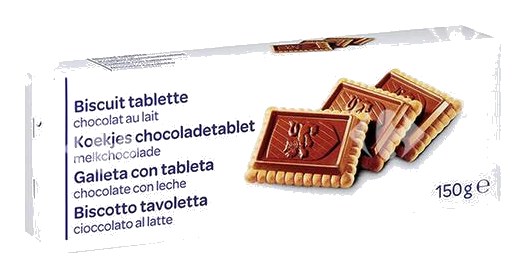 Biscuit Tablette Chocolat au Lait Carrefour Blanc 150g