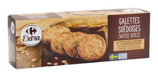 Galettes à l'Avoine au Chocolat Noir Carrefour 150 g