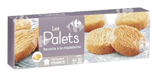 Palets Recette à la Madeleine Carrefour 125 g