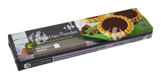 Biscuits Tartelette Chocolat Noisettes Carrefour Classic' 150 g