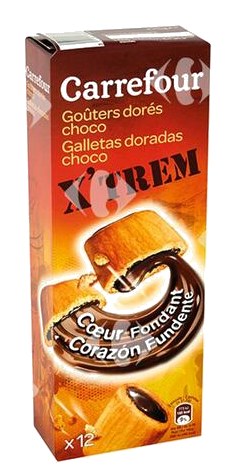 Biscuits X'Trem Chocolat Carrefour 225 g