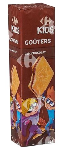Biscuits Sandwich Goûters Carré Chocolat Carrefour 300 g