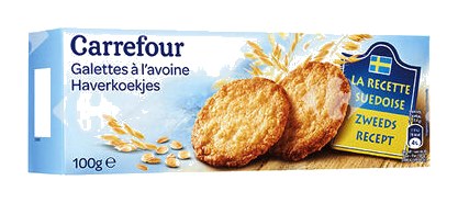 Galettes d'Avoine Nature Carrefour 100 g