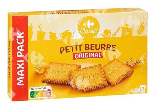Biscuits Secs Petit Beurre Carrefour 2x200 g