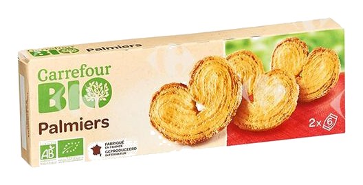 Palmiers Carrefour Bio 100g