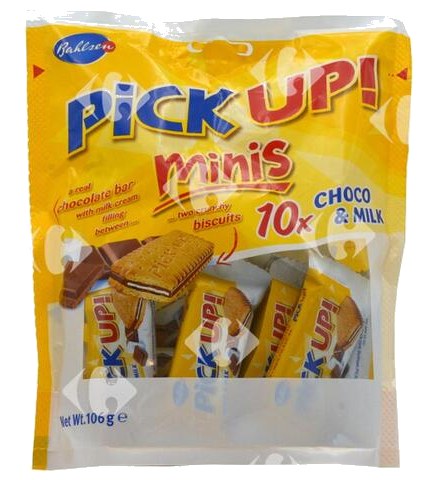 Biscuits Mini au Chocolat et au Lait Pick Up Bahlsen 106 g
