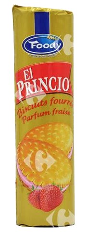 Biscuits Sandwich Fraise El Princio 240 g