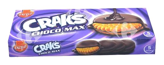 Pack Biscuits Enrobés Chocolat Crak'S 5x52 g