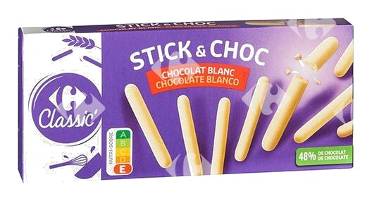 Batônnets Chocolat Blanc Carrefour 125g