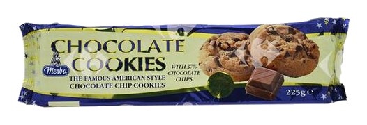 Cookies Chocolat 37% Merba 225 g