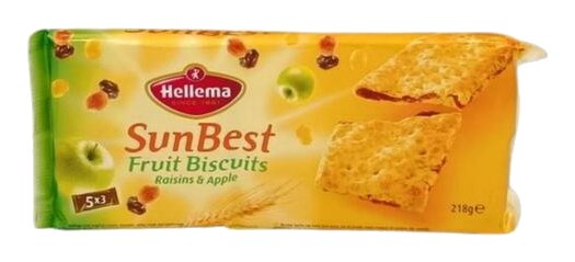 Biscuits Pomme Sunbest Hellema 218 g