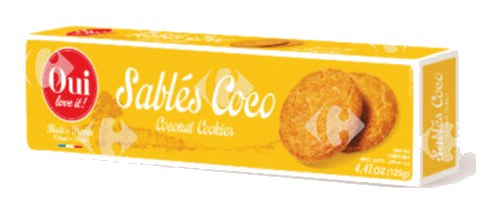 Sablés Dorés à la Noix de Coco Oui Love It 125 g