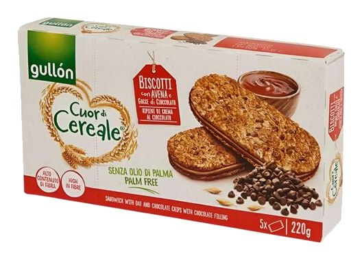 Sandwich Coeur Céréales Choco Gullon 220g