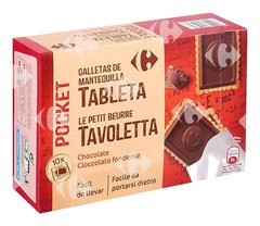 Petit Beurre Chocolat Noir Pocket Carrefour 250 g