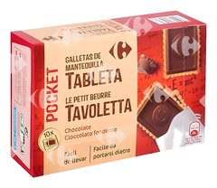 Petit Beurre Chocolat Noir Pocket Carrefour 250 g