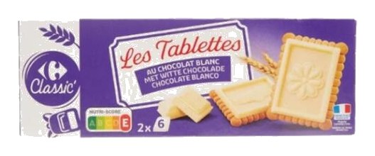 Petit Beurre Chocolat Blanc Carrefour 150 g